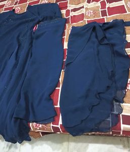Beautiful blue colour Burqa