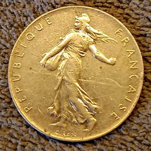1977 1 Franc French Coin