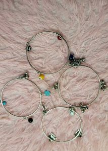 Charm Bangle And (Free Bracelet)