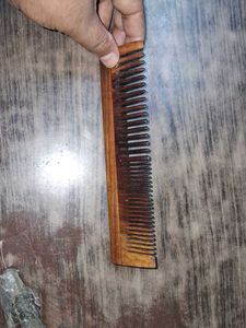 Pink Woolf Natural Wooden Beard &amp; Hair Comb