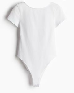 White Short Sleeve Bodysuit