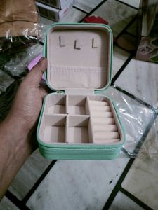 Mint Green Jewelry Travel Case