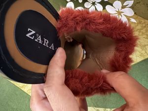 New Zara Fur Heel ( Check Flaw)