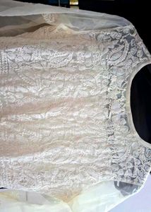 OffWhite Chikenkari Kurti