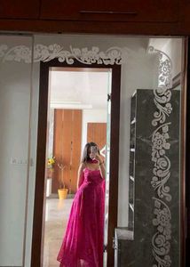 BANDHANI PRIMIUM PRINTED GOWN WITH DUPPTA