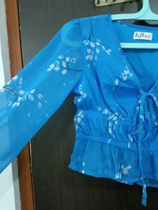 Kibo Y2K Blue Top 💙