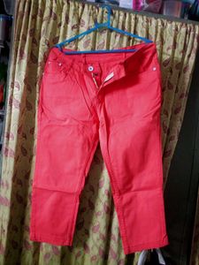 Coral Capri Jeans