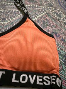 Cute Peach Lingerie Set