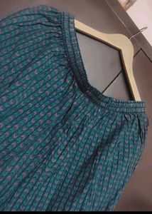 Sea Blue Green Capri Pyjama For 34 Waist