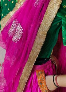 2 poket designer pure silk Lehenga Choli Set 😍