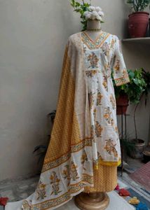 &#34;ANORA&#34; 3 PIECE ANARKALI, PANT &amp; DUPATTA SET