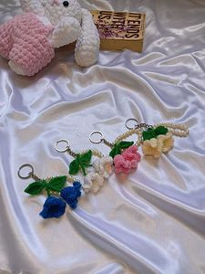 Crochet Lilly Of The Valley Keychain ❤️