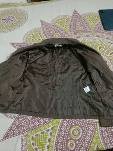 Brown Faux Suede Jacket 🧥😍