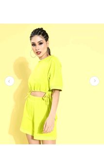 Neon Yellow Co-ord Set