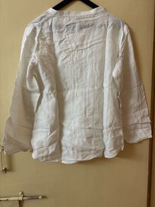 Off White Embroidered Shirt