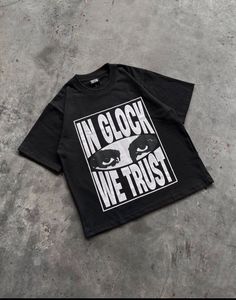 Graphic Print Black T-shirt