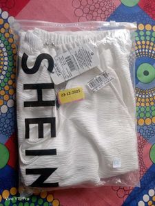 White Ring Detail Two-Piece Set || beautiful dress