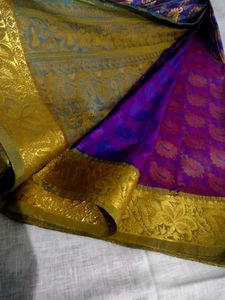Elegant Purple Kanjeevaram Saree