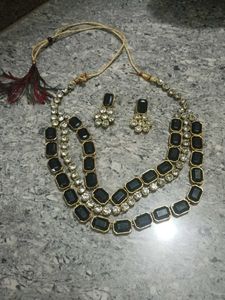 Combo Necklace Eid Offer Silver Diamond 💎 Stone