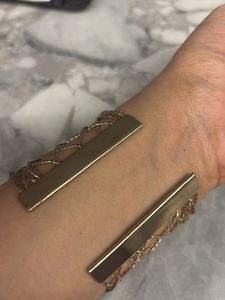 Gold Wire Cuff Bracelet