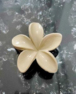 Cream Flower Hair Claw Clip💫