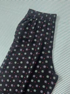 Floral Print Black Palazzo