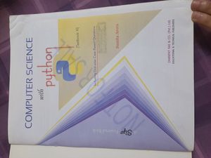 Computer Science With Python Class 11th