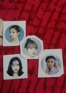 BlackPink Signature Photocards X4 And Stickers X4