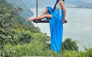 Long Slit Gown For Maternityshoot And Other Shoots