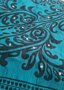 Elegant Blue Saree