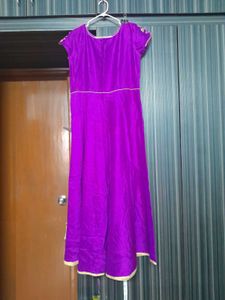 Prince Cut Gown With Banaras Duppata Rawsilk