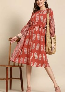 Printed Ethnic Dress