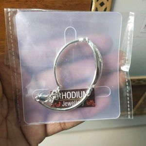 Pure Silver Rhodium Polish hand Bracelet