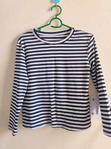 Black and White Strip Top