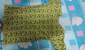 Beautiful Yellow Short Kurti