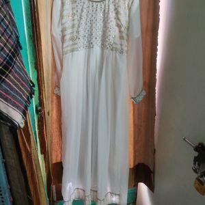 Beautiful 😍 Long White Umbrella Gown ♥️😍♥️😍