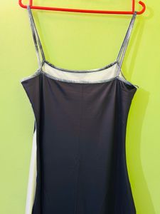 Black Abstract Bodycon Dress