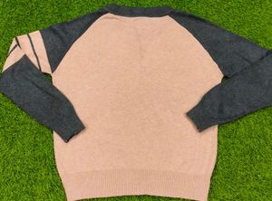 Stylish Pink &amp; Gray Cardigan