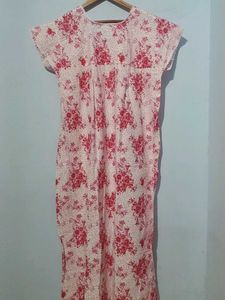 Floral Pink Nighty - Comfy &amp; Cute!