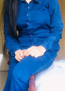 Blue Denim cotton Jumpsuit
