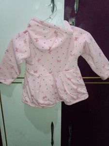 1-2 Yr woonie Baby Girl&#39;s Woolen Frock