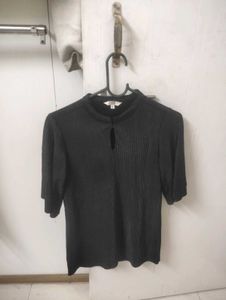 Elegant Black Textured Top