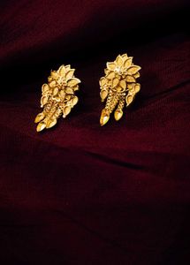 1 Gram Golden Mangalsutra Necklace With Earrings