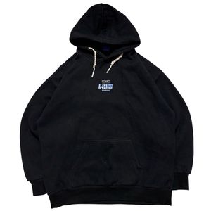 Black Graphic Print Hoodie