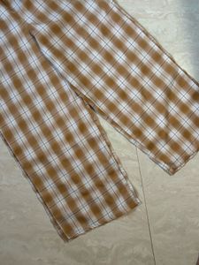 Plaid Yellow Pant