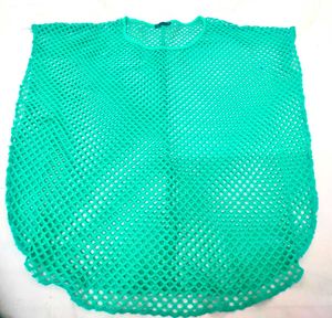 Casual Crochet Net Top