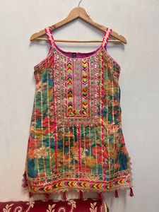 Sharara Set With Kurti And Dupatta