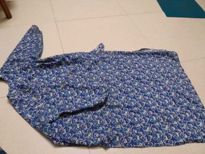 Blue Floral Print kurta