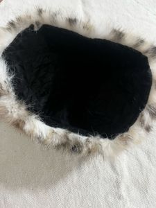 Animal Print Faux Fur fluffy hat