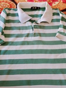 Striped H&amp;M Polo Shirt